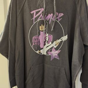 Torrid Charcoal Hoodie with Pink Graphic